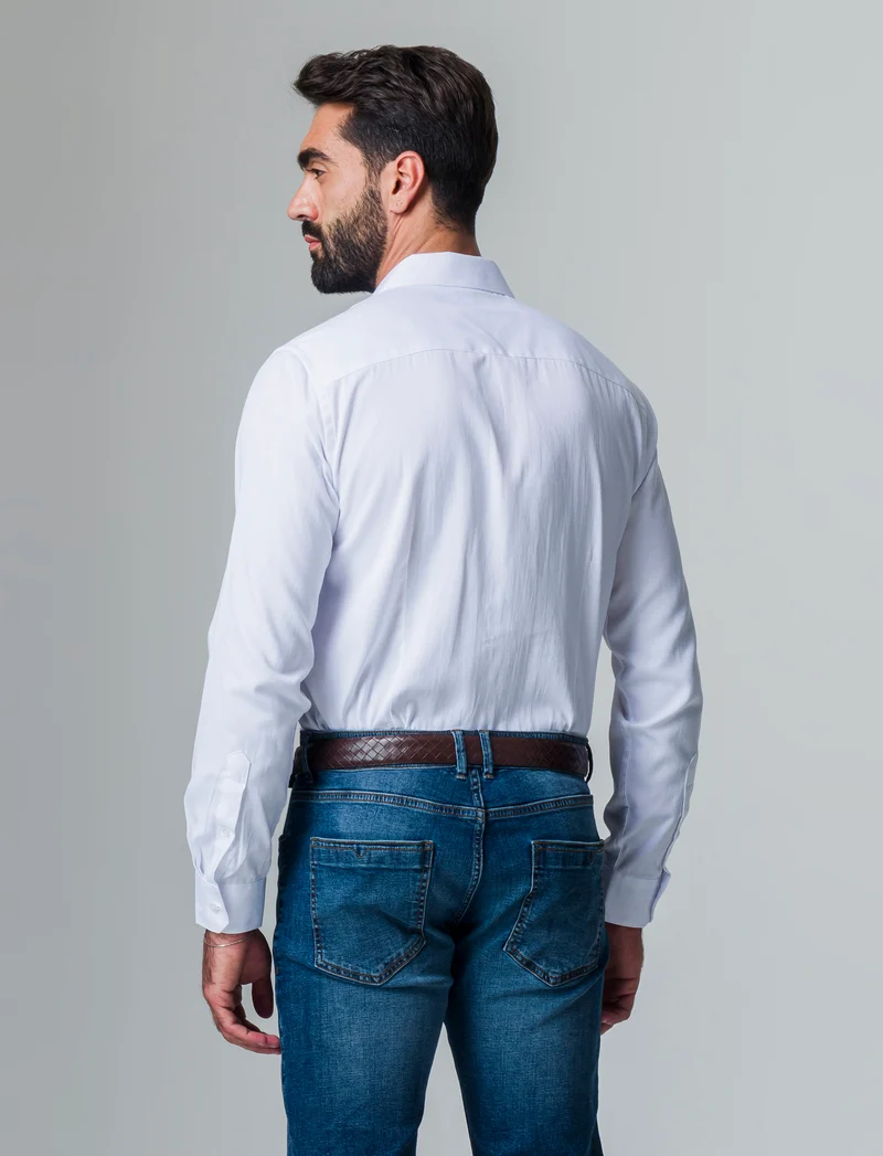 Camicia oxford regular fit da uomo - Bianco