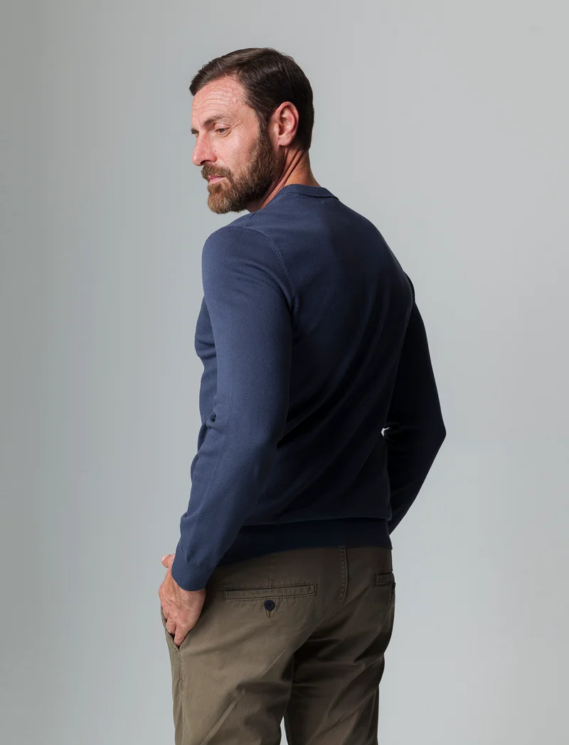Maglia basic in filato premium da uomo - Avion