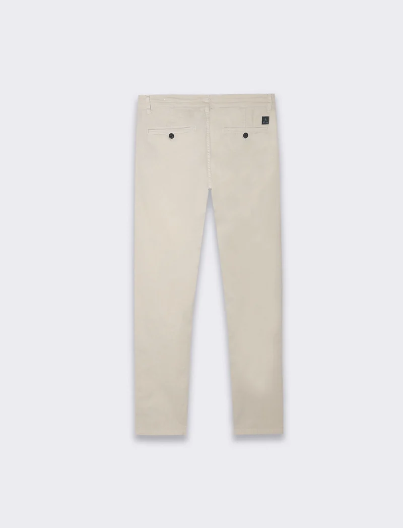 Pantaloni chino slim fit da uomo - Grigio ghiaccio