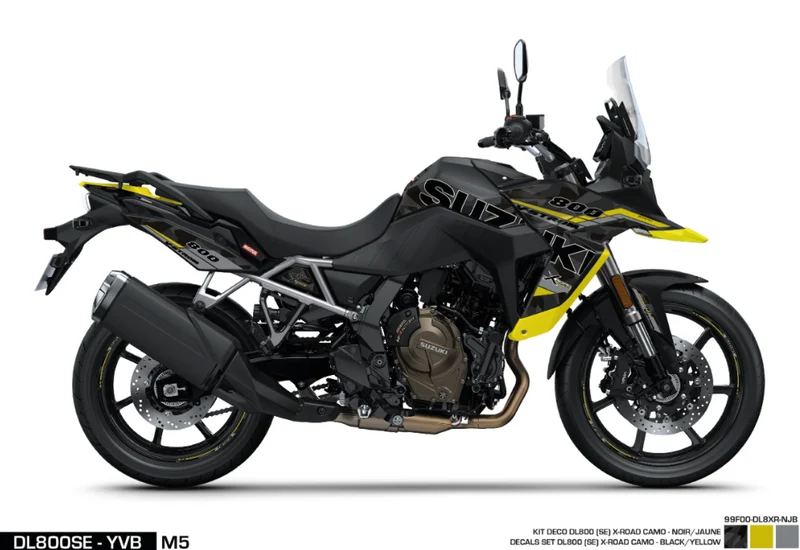 Kit adesivi DL800SE - X-Road - Black / Yellow