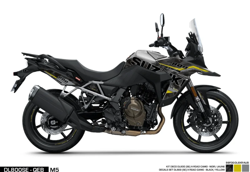 Kit adesivi DL800SE - X-Road - Black / Yellow