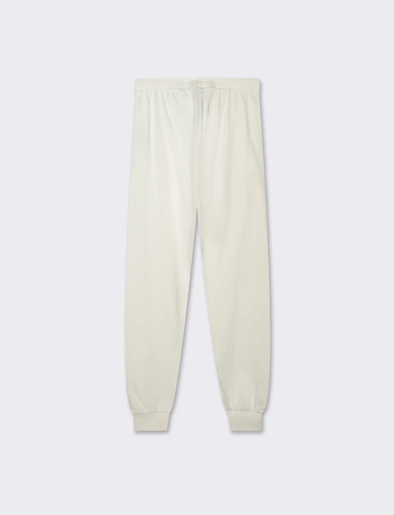 Jogger basico con tasche verticali da donna - Avorio