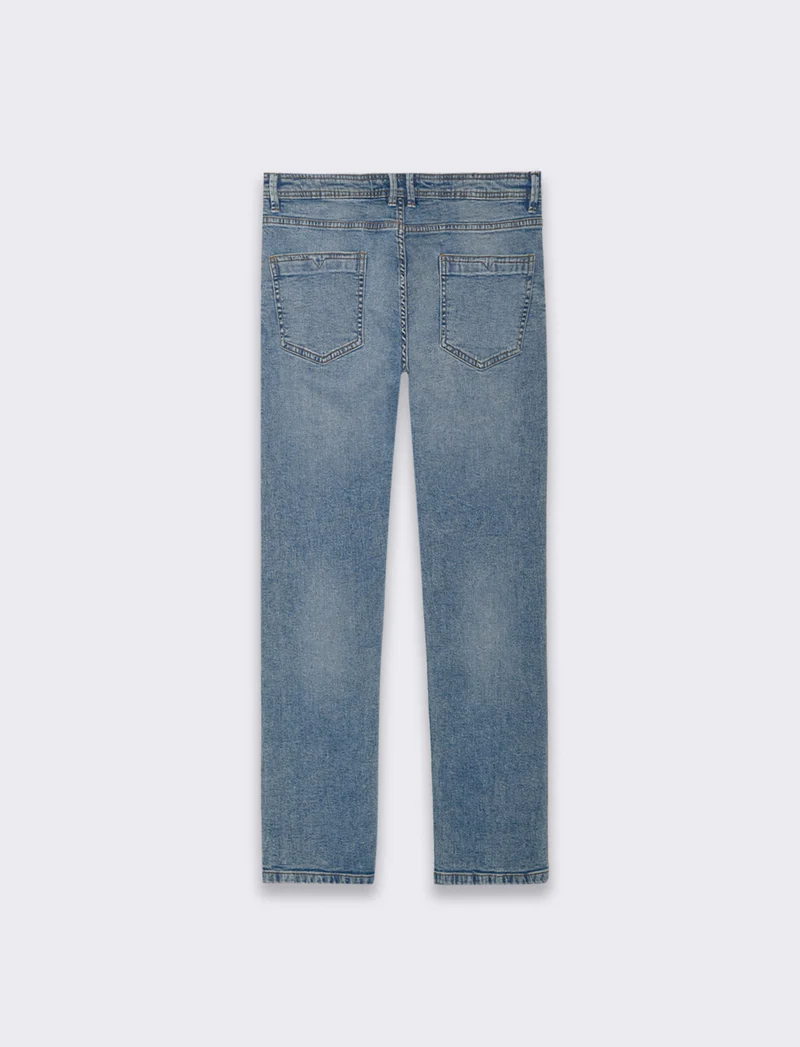 Jeans regular fit blu chiaro da uomo - Denim