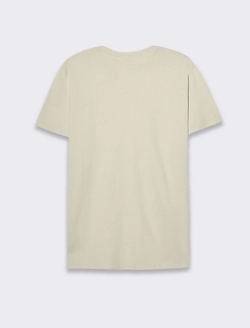 T-shirt waffle regular fit da uomo - Grigio ghiaccio