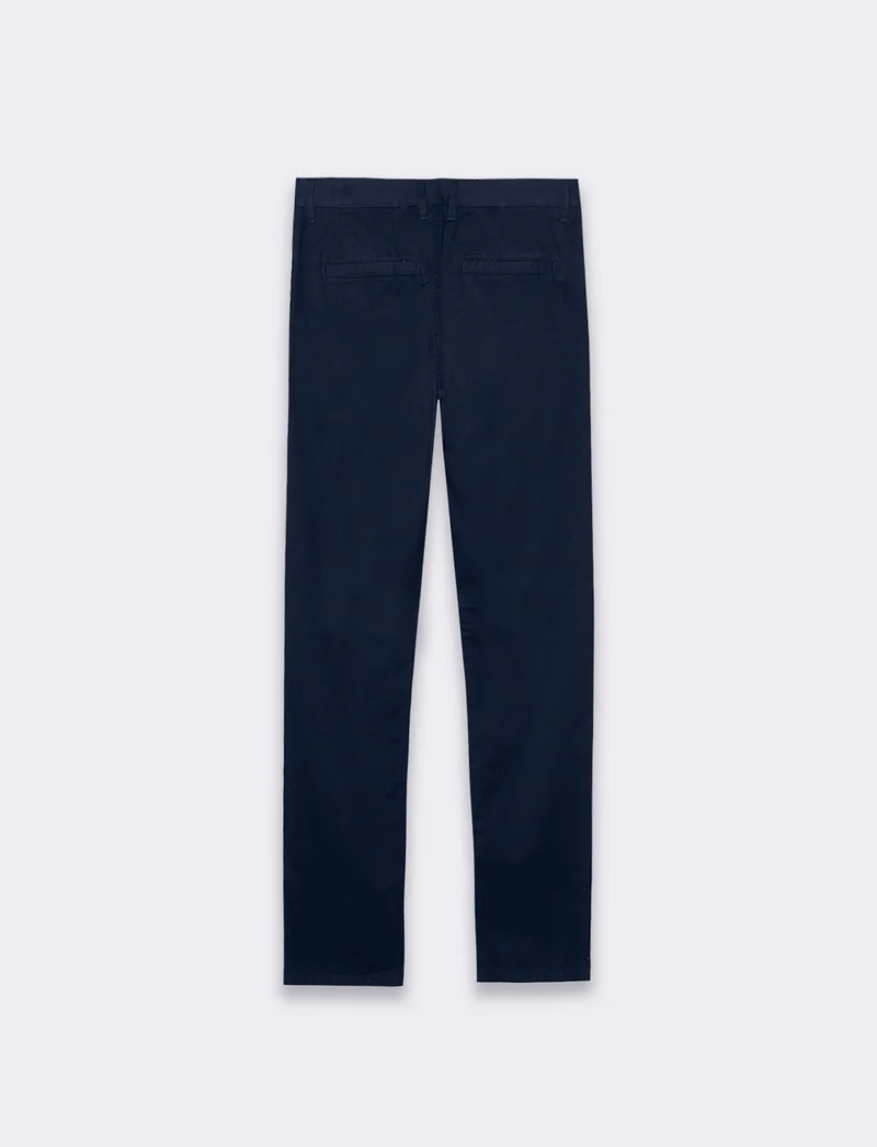 Pantaloni basic chino regular fit da uomo - Blu