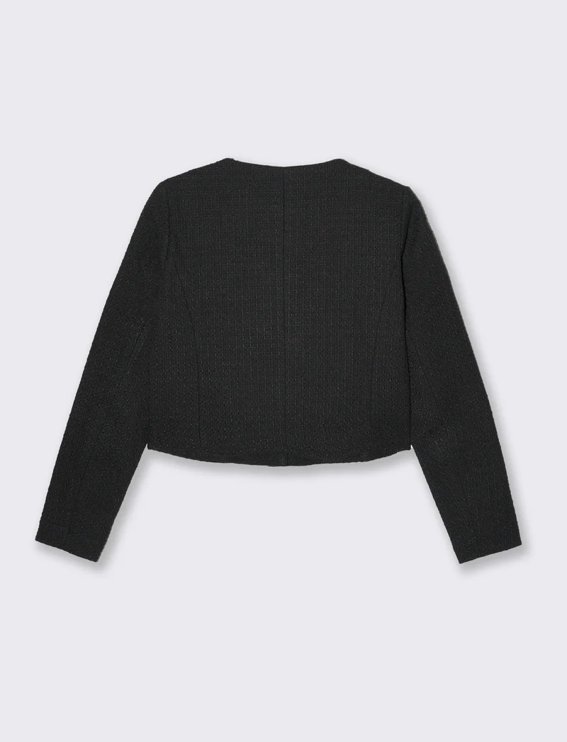Giacca con bottoni gioiello da donna - Nero