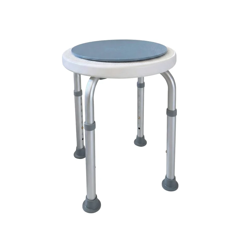 Sgabello Doccia per Anziani con Sedile Girevole a 360° e Antiscivolo - Dispositivo Medico Classe 1