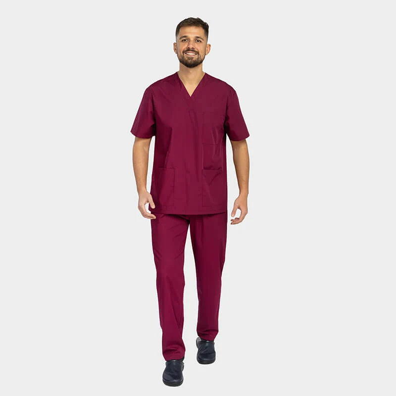 Divisa Sanitaria Collo a V Unisex - Casacca e Pantaloni Set Completo OSS e Infermieri