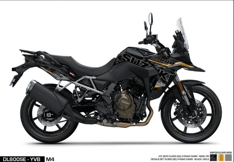 Kit adesivi DL800SE - X-Road - Black / Gold