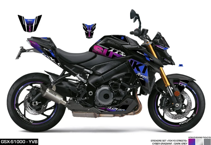 Kit Adesivi Tokyo Streets Cyber GSX-S1000
