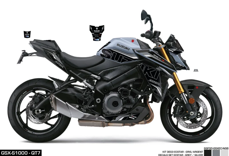 Kit Adesivi Ecstar Black Gray GSX-S1000