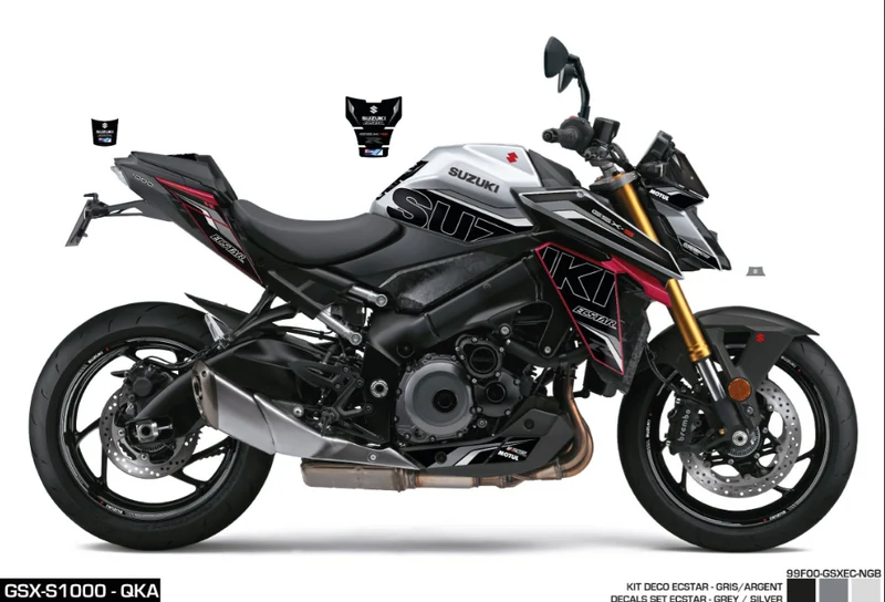 Kit Adesivi Ecstar Black Gray GSX-S1000