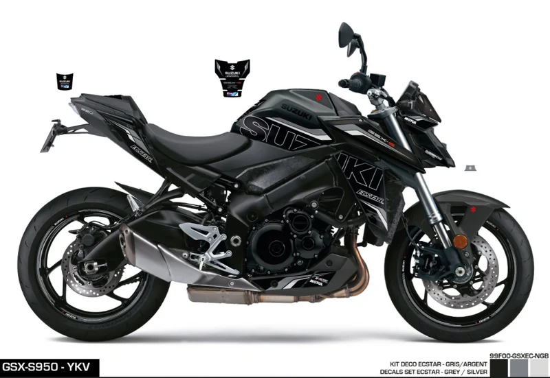 Kit Adesivi Ecstar Black Gray GSX-S1000