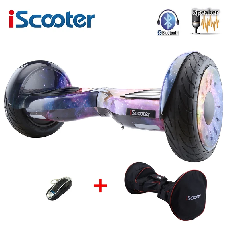 iScooter hoverboard with Bluetooth speakers two wheels smart self balancing scooter electric skateboard giroskuter