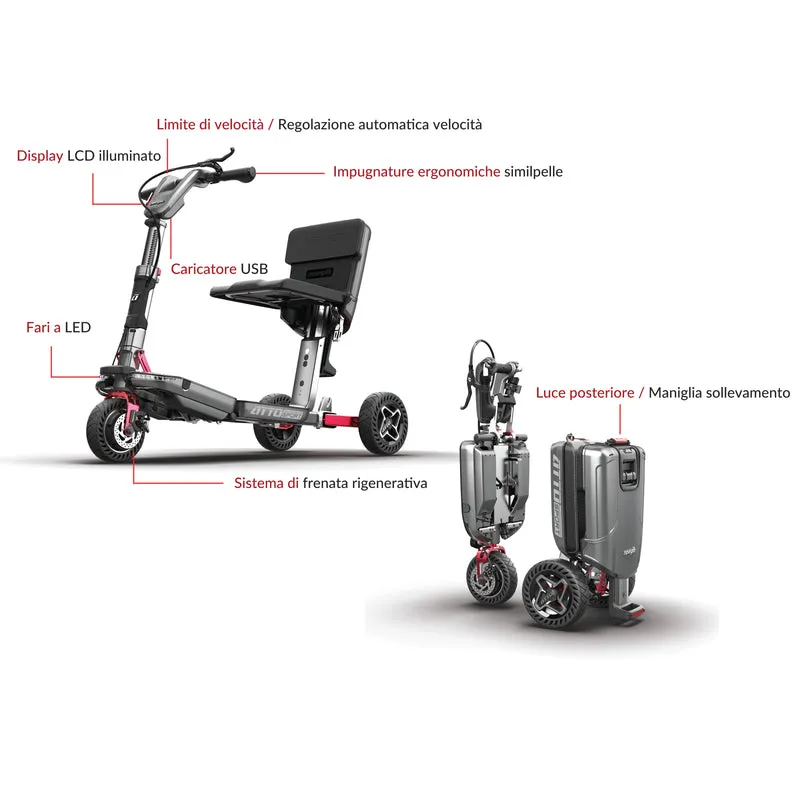 ATTO SPORT: scooter elettrico pieghevole consigliato per anziani e disabili