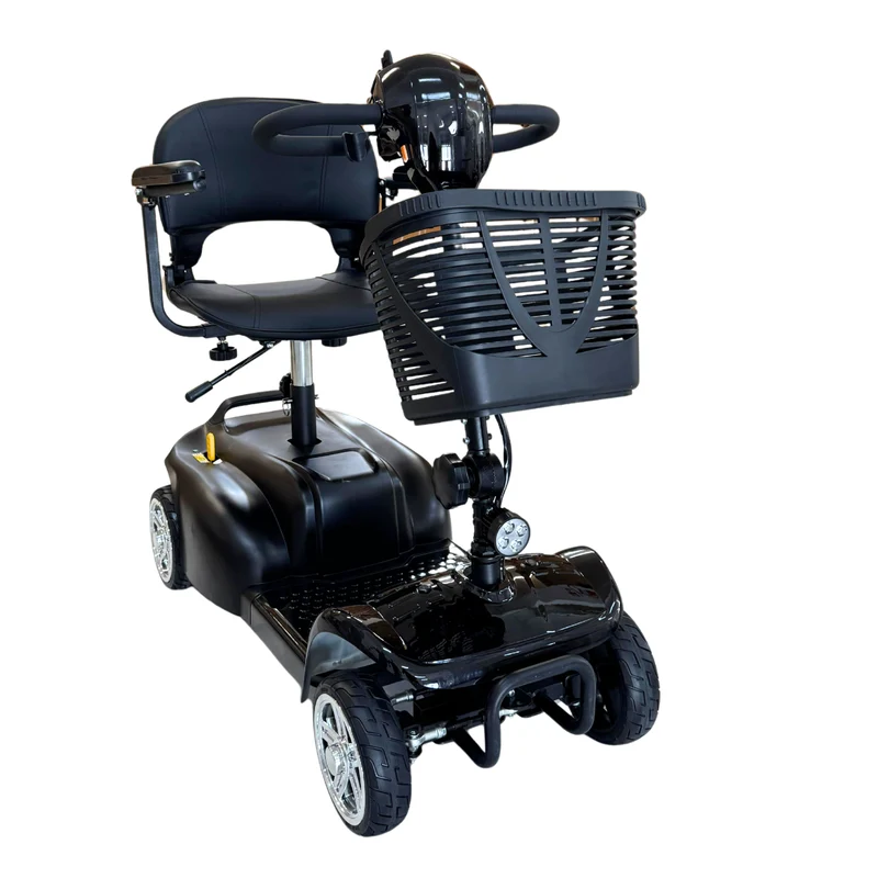 Scooter Elettrico Smontabile per Anziani e Disabili – Sedile Girevole 360°, Braccioli Ribaltabili e Presa USB - Dispositivo Medico Classe 1