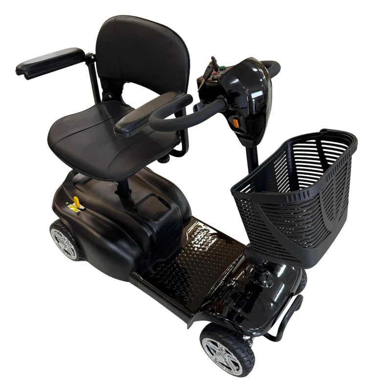 Scooter Elettrico Smontabile per Anziani e Disabili – Sedile Girevole 360°, Braccioli Ribaltabili e Presa USB - Dispositivo Medico Classe 1