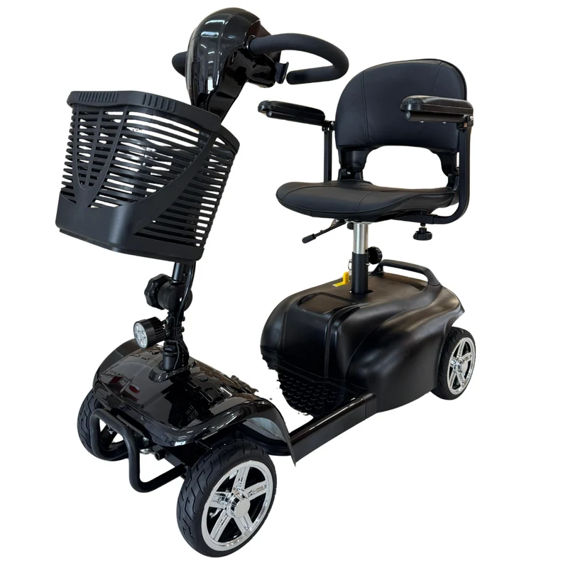 Scooter Elettrico Smontabile per Anziani e Disabili – Sedile Girevole 360°, Braccioli Ribaltabili e Presa USB - Dispositivo Medico Classe 1