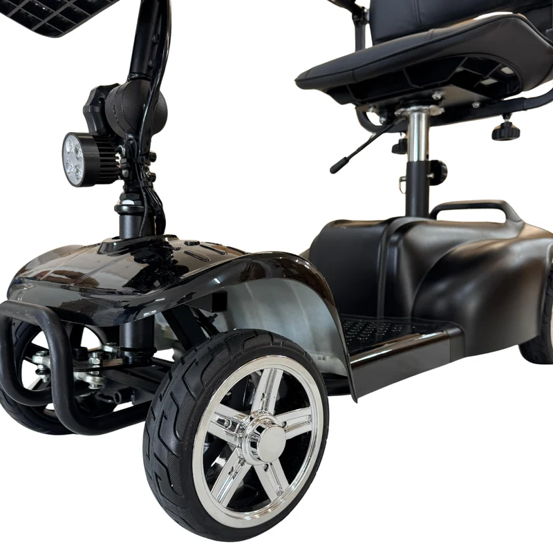 Scooter Elettrico Smontabile per Anziani e Disabili – Sedile Girevole 360°, Braccioli Ribaltabili e Presa USB - Dispositivo Medico Classe 1