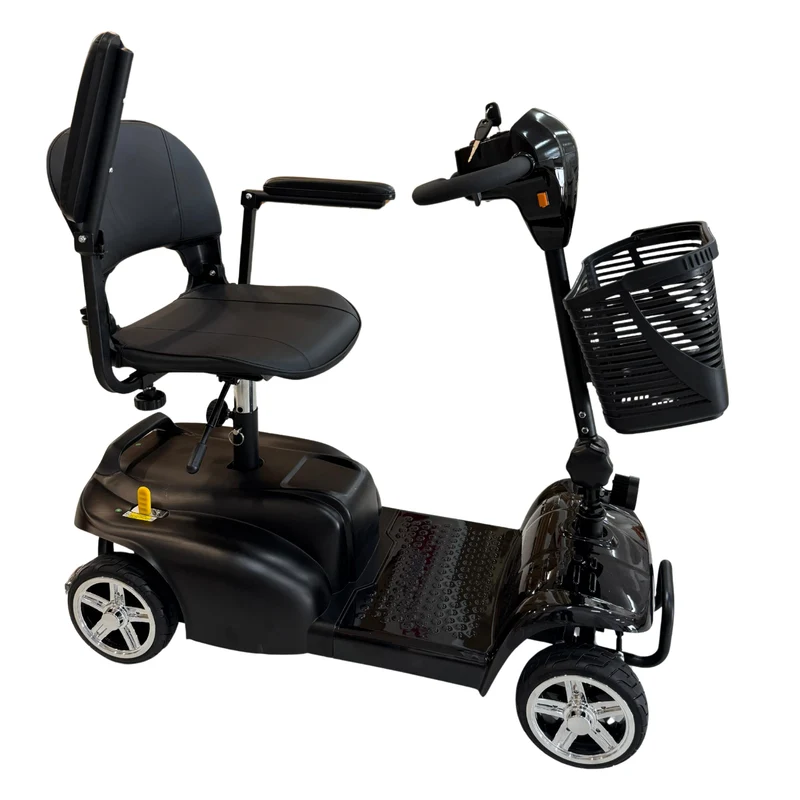 Scooter Elettrico Smontabile per Anziani e Disabili – Sedile Girevole 360°, Braccioli Ribaltabili e Presa USB - Dispositivo Medico Classe 1
