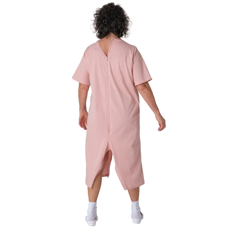 Pigiama Sanitario Girocollo 2 Zip in 100% Cotone Manica Corta e Pantalone Corto - 9015/6 MC PC