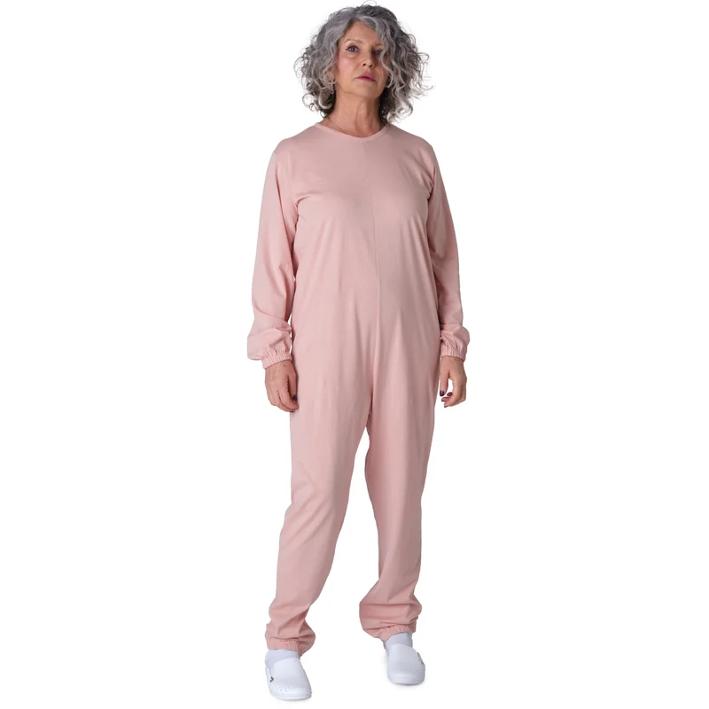 Pigiama Sanitario Girocollo Zip in 100% Cotone Manica Lunga e Pantalone Lungo - 9015/1 ML PL