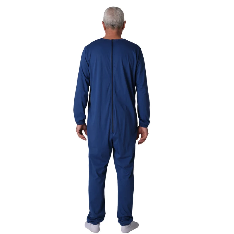 Pigiama Sanitario Girocollo Zip in 100% Cotone Manica Lunga e Pantalone Lungo - 9015/1 ML PL