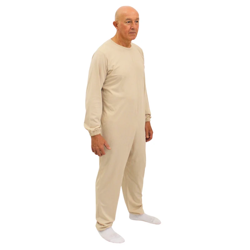 Pigiama Sanitario Girocollo Zip in 100% Cotone Manica Lunga e Pantalone Lungo - 9015/1 ML PL