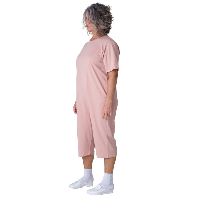 Pigiama Sanitario Girocollo in 100% Cotone Manica Corta e Pantalone Corto - 9015/5 MC PC