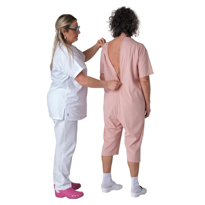 Pigiama Sanitario Girocollo in 100% Cotone Manica Corta e Pantalone Corto - 9015/5 MC PC