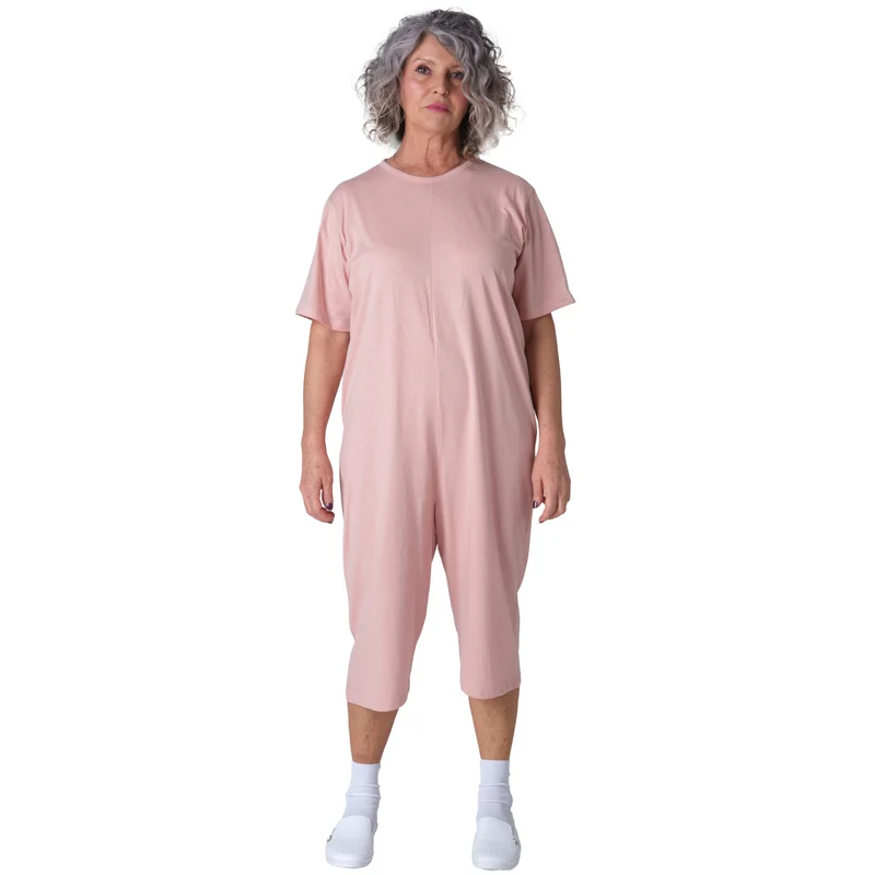 Pigiama Sanitario Girocollo in 100% Cotone Manica Corta e Pantalone Corto - 9015/5 MC PC