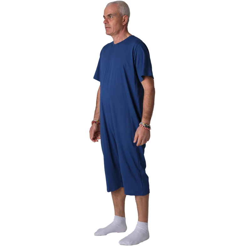 Pigiama Sanitario Girocollo in 100% Cotone Manica Corta e Pantalone Corto - 9015/5 MC PC