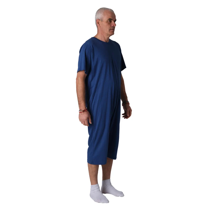 Pigiama Sanitario Girocollo in 100% Cotone Manica Corta e Pantalone Corto - 9015/5 MC PC
