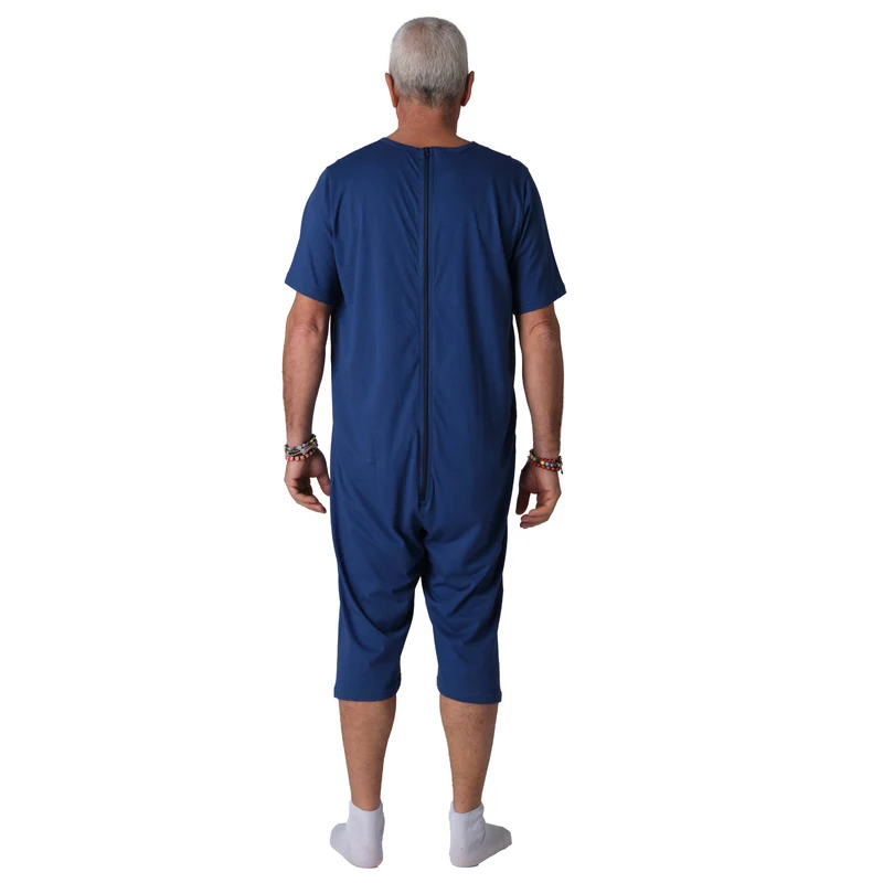 Pigiama Sanitario Girocollo in 100% Cotone Manica Corta e Pantalone Corto - 9015/5 MC PC