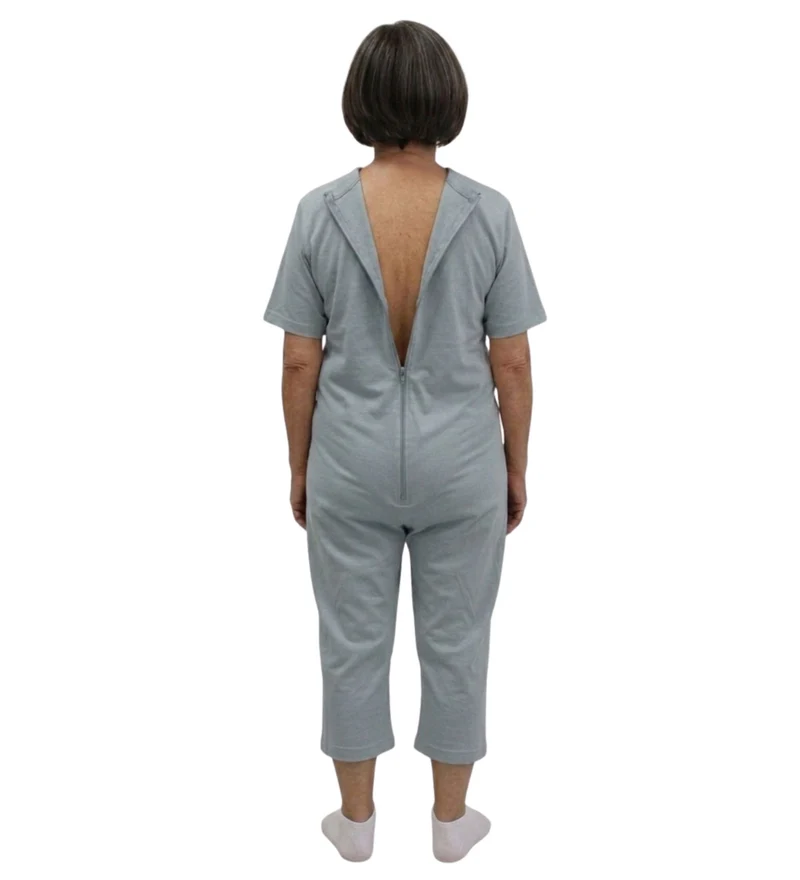 Pigiama Sanitario Girocollo in 100% Cotone Manica Corta e Pantalone Corto - 9015/5 MC PC