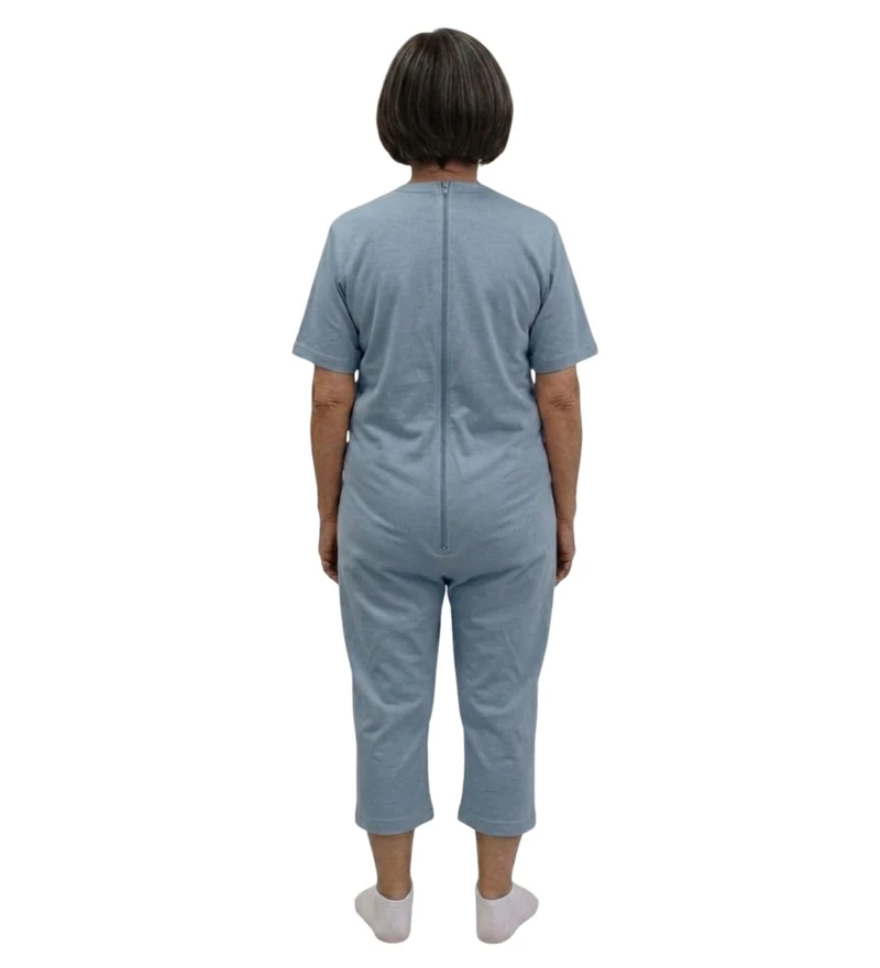 Pigiama Sanitario Girocollo in 100% Cotone Manica Corta e Pantalone Corto - 9015/5 MC PC
