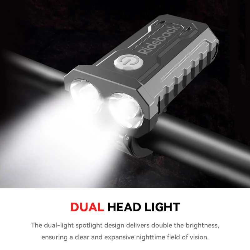 RIDEBACK DUAL HEAD CYCLING LIGHT