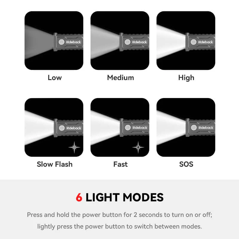 RIDEBACK DUAL HEAD CYCLING LIGHT