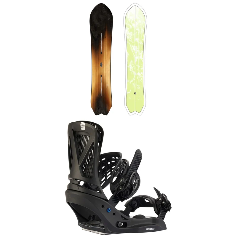 Burton Fish 3D Flat Top Snowboard + Escapade EST Snowboard Bindings - Women's 2027