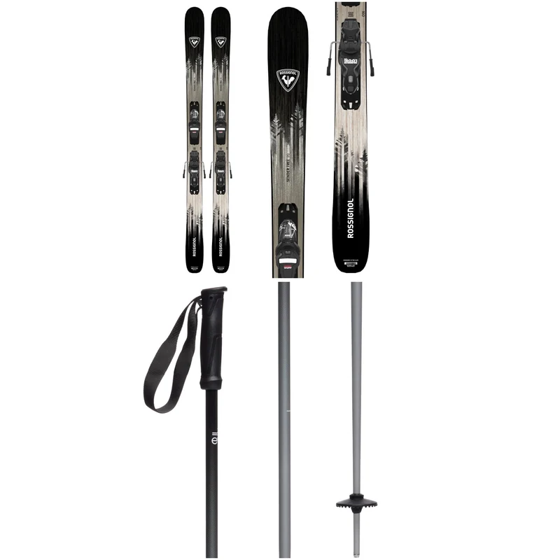 Rossignol Sender Free 90 Skis + Xpress 10 Bindings 2027 + evo Merge Ski Poles