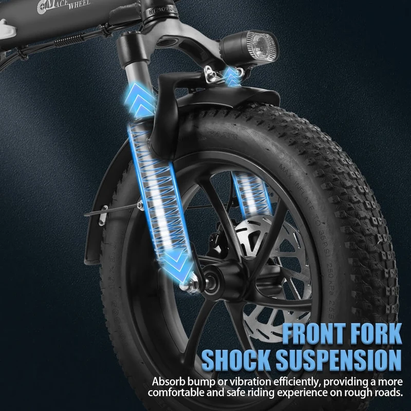 Bicicletta elettrica pieghevole da città CMACEWHEEL AC16 48V 18Ah