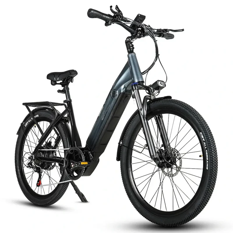 CMACEWHEEL L26 Ciclomotore Pendolare E bicicletta | Passo potente da 26 pollici attraverso la bici elettrica