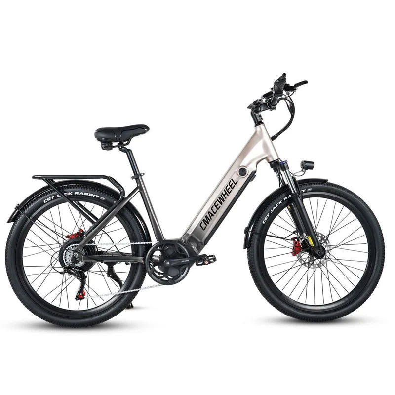 CMACEWHEEL L26 Ciclomotore Pendolare E bicicletta | Passo potente da 26 pollici attraverso la bici elettrica