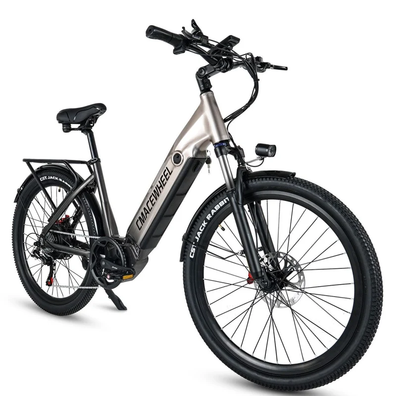 CMACEWHEEL L26 Ciclomotore Pendolare E bicicletta | Passo potente da 26 pollici attraverso la bici elettrica