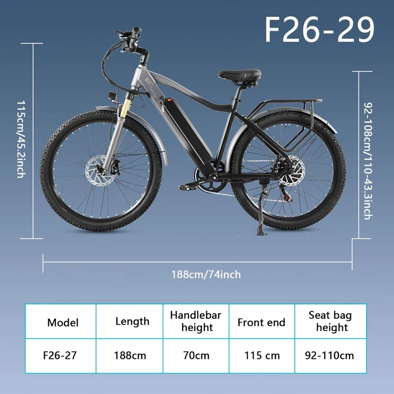 CMACEWHEEL F26 18AH 27/29 pollici | Mountain bike elettrica