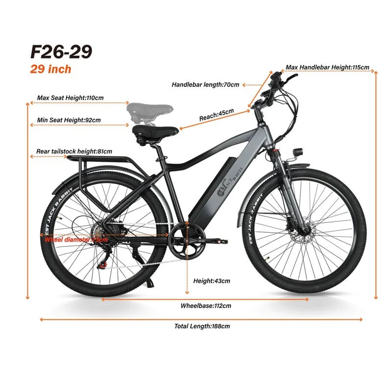 CMACEWHEEL F26 18AH 27/29 pollici | Mountain bike elettrica
