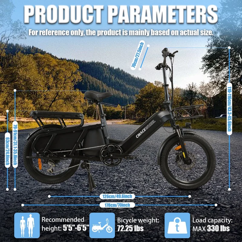 CMACEWHEEL HQ20 | Bicicletta elettrica per pendolari
