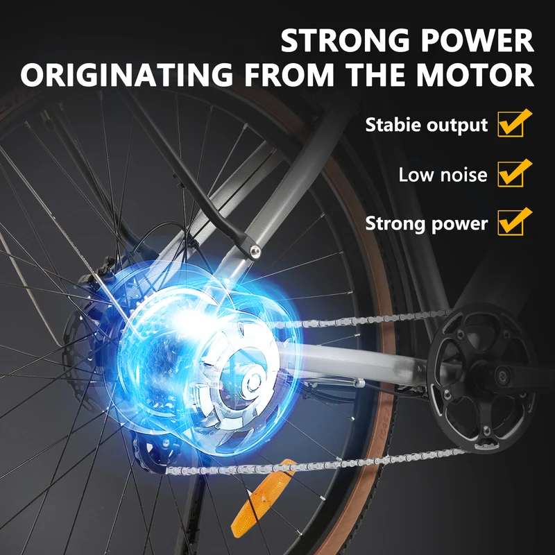 CMACEWHEEL F700-2 36V 250W Batteria rimovibile Bicicletta elettrica per pendolari