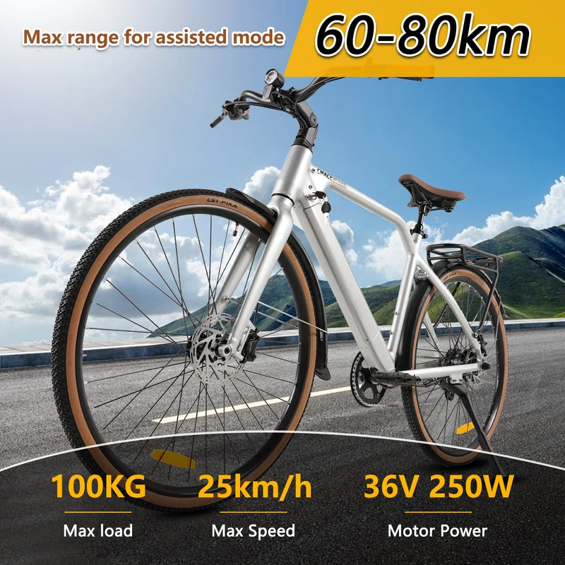 CMACEWHEEL F700-2 36V 250W Batteria rimovibile Bicicletta elettrica per pendolari