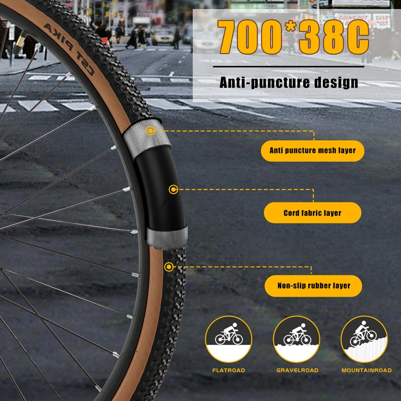 CMACEWHEEL F700-1 250W 10AH Batteria rimovibile Bicicletta elettrica per pendolari